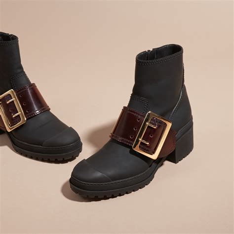 burberry women's booties|burberry adjustable buckle boots.